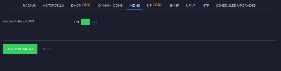 mDNS in UniFi